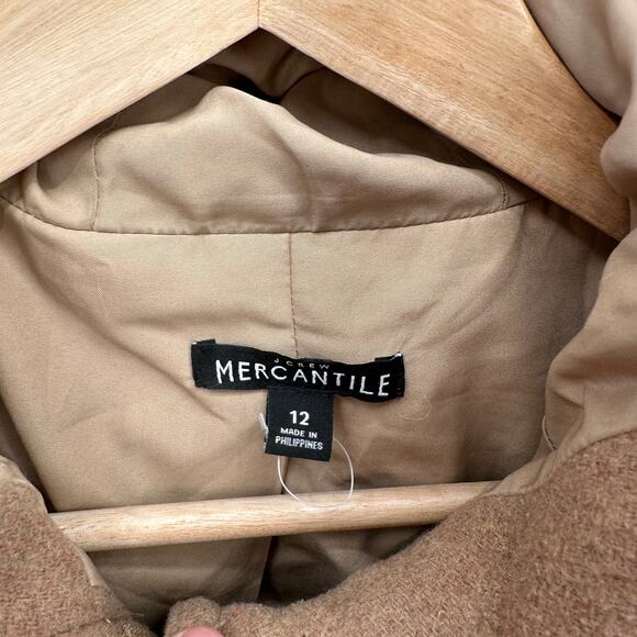 J. CREW Vail Wool Blend Long Jacket Coat Parka in Tan J6178 // 12 - Picture 6 of 10